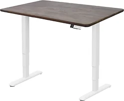 Стол для работы стоя ErgoSmart Wooden Unique Ergo Desk 1300х750х27 мм (прямой край, дуб галифакс/белый)