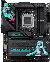 Материнская плата ASUS Rog Strix X870E-H Gaming WiFi7 Hatsune Miku Edition Материнская плата ASUS Rog Strix X870E-H Gaming WiFi7 Hatsune Miku Edition