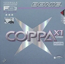 Ракетка для настольного тенниса Donic Coppa X1 Turbo Platin (max, черный)