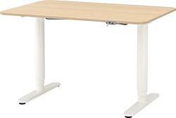 Ikea Бекант (дубовый шпон/белый) 992.822.51