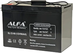Тяговый аккумулятор ALFA 12V-90Ah(C20) L+ (90Ah)