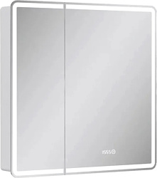 Шкаф-зеркало EQUIL Nice LED 80 с часами Шкаф-зеркало EQUIL Nice LED 80 с часами