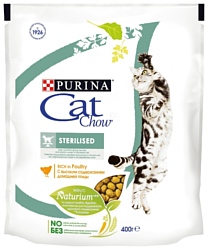 CAT CHOW (0.4 кг) Sterilized с высоким содержанием домашней птицы