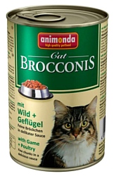 Animonda Brocconis Cat для кошек с дичью и домашней птицей (0.4 кг) 12 шт.