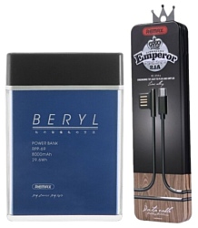 Remax Beryl 8000 mAh RPP-69 с кабелем USB Type-C