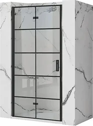 Душевая дверь Rea Molier 90 REA-K8538 (черный/прозрачное стекло) Душевая дверь Rea Molier 90 REA-K8538 (черный/прозрачное стекло)