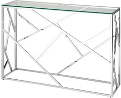 Stool Group Арт Деко 115x30 ECST-015 (прозрачное стекло/сталь серебристый)