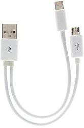 USB 2.0 тип A - Lightning/micro-USB 2.0 тип B 1.2 м USB 2.0 тип A - Lightning/micro-USB 2.0 тип B 1.2 м
