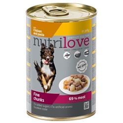 Nutrilove (0.415 кг) 1 шт. Dogs - Fine chunks with chicken and pasta