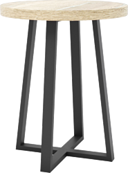Hype Mebel Челси 40x40 (черный/древесина белая)