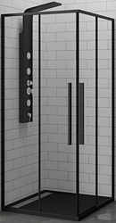 RGW SV-31B 80x80 (черный/прозрачное стекло)