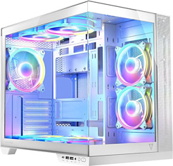 Корпус для компьютера MODECOM Volcano Panorama Apex ARGB 7F Midi (белый)