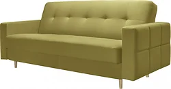 Прямой диван Mio Tesoro Любава (Velutto 28/натуральное дерево)