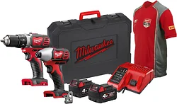 Дрель-шуруповерт Milwaukee M18 BPP2D-402C 4933447126 (шуруповерт, винтоверт, 2 АКБ, кейс)