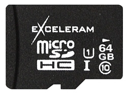Exceleram microSDXC class 10 UHS-I U1 64GB