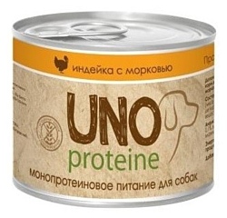 Vita PRO (0.195 кг) 1 шт. Uno Protein Индейка с морковью в желе