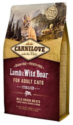 Carnilove Carnilove Lamb & Wild Boar Sterilised for adult cats (0.4 кг)