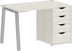 Стол для работы Riva Home Office VR.SP-3-118.4.A Silver (дуб наварра) Стол для работы Riva Home Office VR.SP-3-118.4.A Silver (дуб наварра)