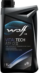 Трансмиссионное масло Wolf VitalTech ATF DIII 1л Трансмиссионное масло Wolf VitalTech ATF DIII 1л