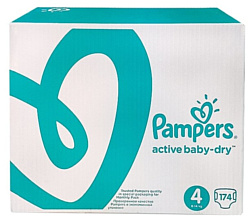 Pampers Active Baby-Dry 4 Maxi (174 шт.)