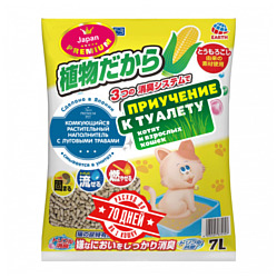 Japan Premium Pet кукурузный с луговыми травами 7л