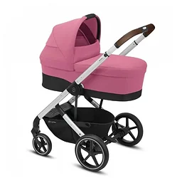 Универсальная коляска Cybex Balios S Lux (3 в 1) (розовый/серебристая рама)