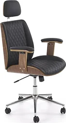 Кресло Halmar Timber (черный/орех)