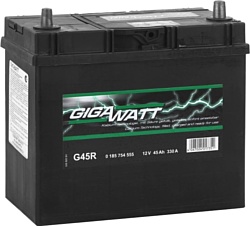 Автомобильный аккумулятор GIGAWATT G45R (45Ah)