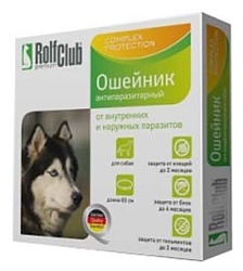 RolfСlub Ошейник антипаразитарный для собак, 65 см