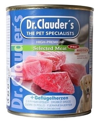 Dr. Clauder's Selected Meat с куриным сердцем (0.8 кг) 6 шт.