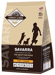 SAVARRA (1 кг) Puppy Индейка и рис