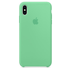 Apple Silicone Case для iPhone XS Max (нежная мята)