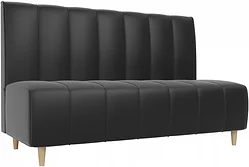 Прямой диван Лига диванов Ральф 241 104151 (экокожа, черный)