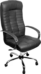 Кресло Деловая обстановка Атлант Хром СХН кожа (черный) Кресло Деловая обстановка Атлант Хром СХН кожа (черный)