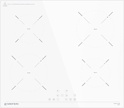 Электрическая варочная панель Meferi MIH604WH Power