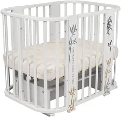 Кроватка трансформер Indigo Green Line 5 в 1 (с поперечным маятником) Кроватка трансформер Indigo Green Line 5 в 1 (с поперечным маятником)