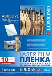 Lomond PET Self-Adhesive Clear Laser Film 100мкм 10л (1703411)