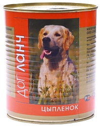 Dog Lunch (0.75 кг) 12 шт. Цыпленок в желе для собак