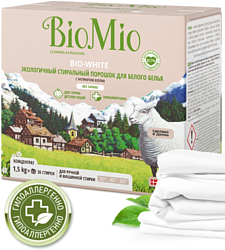 BioMio BIO-White экологичн. для белого белья с экстрактом хлопка 1,5 кг