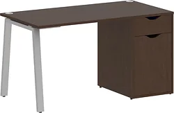 Стол для работы Riva Home Office VR.SP-3-138.1.A Silver (венге цаво)