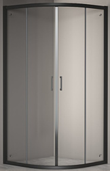 RGW PA-52B 03085288-14 80x80 (черный/прозрачное стекло)