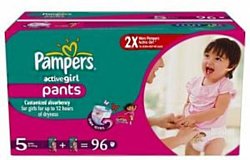 Pampers Active Girl 5 Junior Mega Pack (96шт)