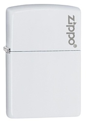 Zippo White Matte with Zippo Logo (214ZL-000021)