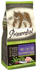Primordial (2 кг) Grain Free Cat Sterilizzato Turkey Farring