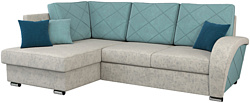 Угловой диван Нижегородмебель Рейна ТД 152 (левый, силкшайн 67/медли блю/медли эш) Угловой диван Нижегородмебель Рейна ТД 152 (левый, силкшайн 67/медли блю/медли эш)