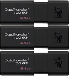 Kingston DataTraveler 100 G3 64GB-3P