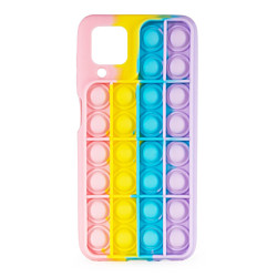Case Pop It для Samsung Galaxy A12 (розово-фиолетовый)