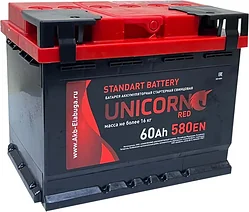Автомобильный аккумулятор Unicorn Red 6СТ-60 о.п. (60Ah)