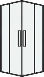 Душевой уголок Grossman Cosmo 80x80x195 300.K33.02.8080.21.00 (черный матовый/прозрачное стекло)