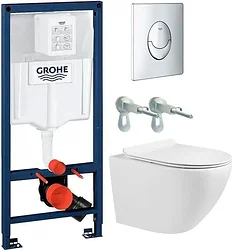 Унитаз Grado GD-W203T + GROHE Rapid SL 38721001 (с кнопкой смыва) Унитаз Grado GD-W203T + GROHE Rapid SL 38721001 (с кнопкой смыва)